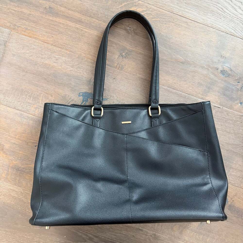 Lovelook 15.6” Shoulder Bag Work Purse~ Waterproof, Black~ Office Briefcase, Lap